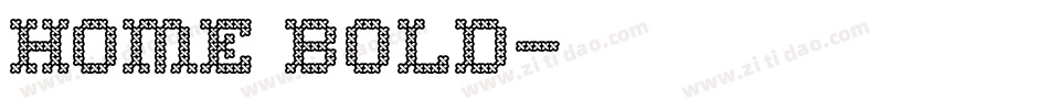 Home Bold字体转换